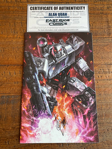 TRANSFORMERS #13 ALAN QUAH SIGNED MEGATRON VIRGIN VARIANT-B