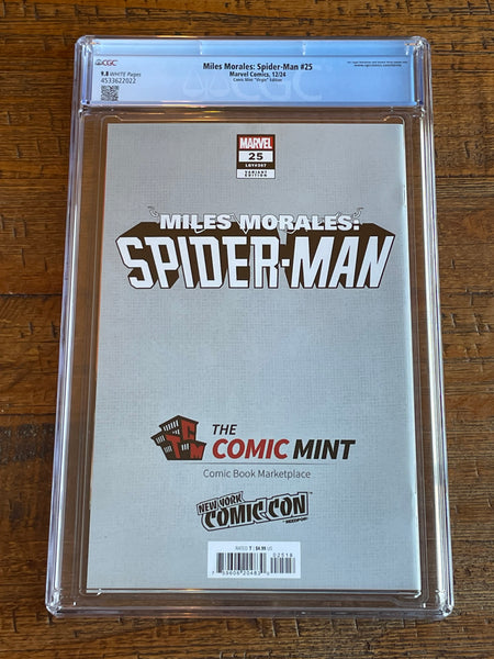 MILES MORALES SPIDER-MAN #25 CGC 9.8 TODD NAUCK NYCC 2024 EXCL BLACK VARIANT