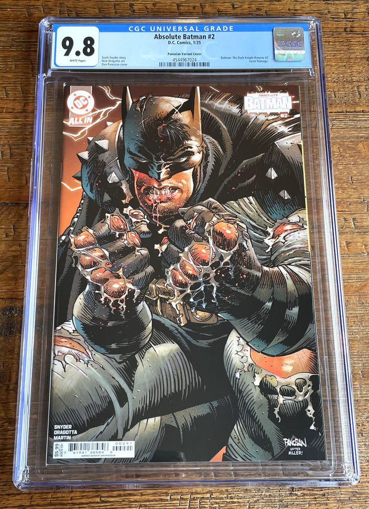 ABSOLUTE BATMAN #2 CGC PANOSIAN FIRST PRINT FRANK MILLER
