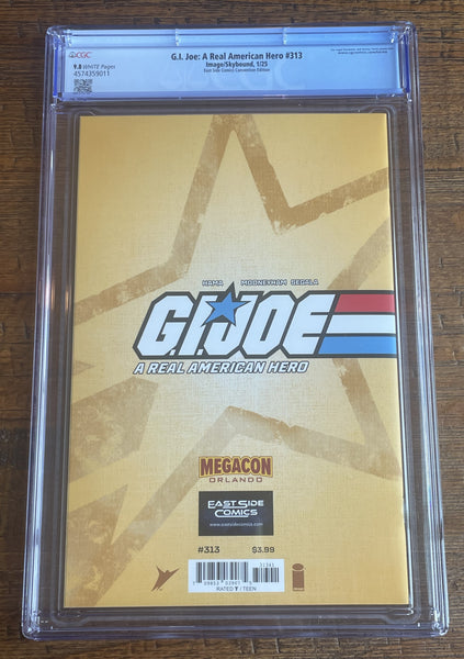 G.I. JOE #313 CGC 9.8 MEGACON 2025 EXCL JOHN GIANG STORM SHADOW &quot;NEGATIVE&quot; VARIANT