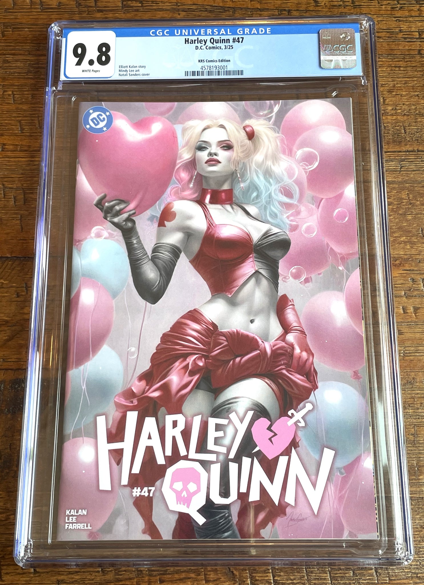 HARLEY QUINN #47 CGC 9.8 NATALI SANDERS EXCL VARIANT LTD 1200 COPIES