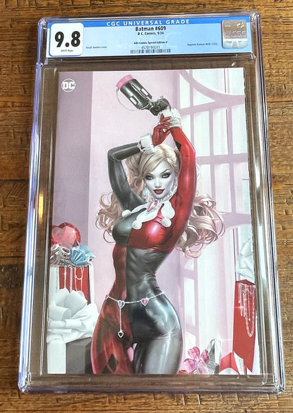 BATMAN #609 CGC 9.8 NATALI SANDERS MEGACON 2025 EXCL HARLEY QUINN VARIANT