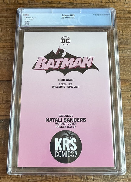 BATMAN #609 CGC 9.8 NATALI SANDERS MEGACON 2025 EXCL HARLEY QUINN VARIANT