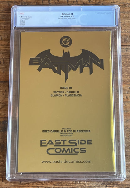BATMAN (NEW 52) #1 CGC 9.8 GREG CAPULLO MEGACON 2025 EXCL "GOLD FOIL" VARIANT SCOTT SNYDER