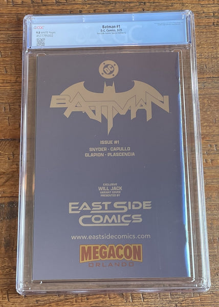 BATMAN (NEW 52) #1 CGC 9.8 WILL JACK MEGACON 2025 EXCL BATGIRL "FOIL" VARIANT