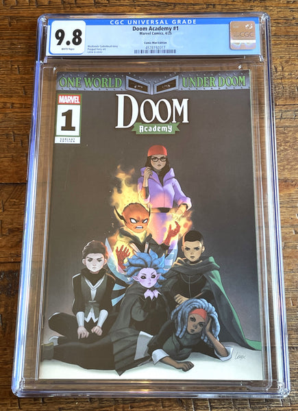 DOOM ACADEMY #1 CGC 9.8 LEIRIX LI EXCL HOMAGE VARIANT LTD TO 600