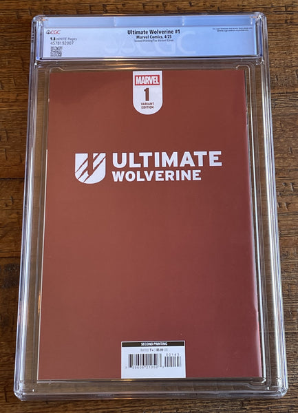 ULTIMATE WOLVERINE #1 CGC 9.8 (2nd Pt) IVAN TAO EXCL HOMAGE VARIANT LTD TO 1000