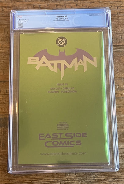BATMAN (NEW 52) #1 CGC 9.8 REDCODE EXCL AKIRA JOKER "FOIL" VARIANT
