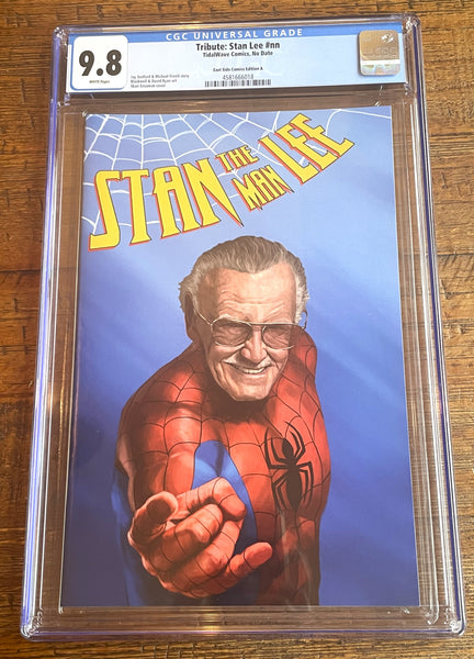 STAN LEE TRIBUTE #1 CGC 9.8 SKAN SPIDER-MAN "THWIP" RED & BLUE VARIANT
