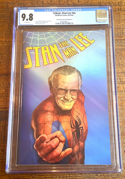 STAN LEE TRIBUTE #1 CGC 9.8 SKAN SPIDER-MAN "THWIP" RED & BLUE "FOIL" VARIANT