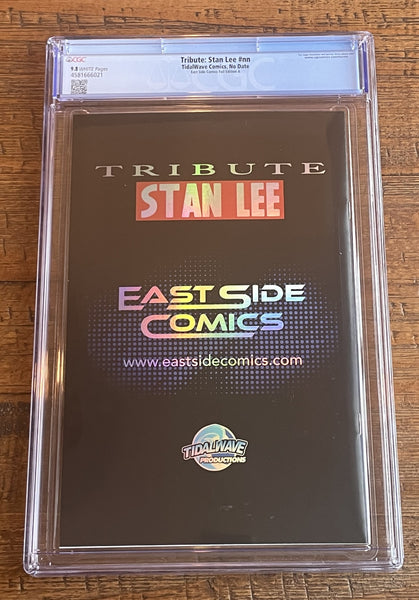 STAN LEE TRIBUTE #1 CGC 9.8 SKAN SPIDER-MAN "THWIP" RED & BLUE "FOIL" VARIANT