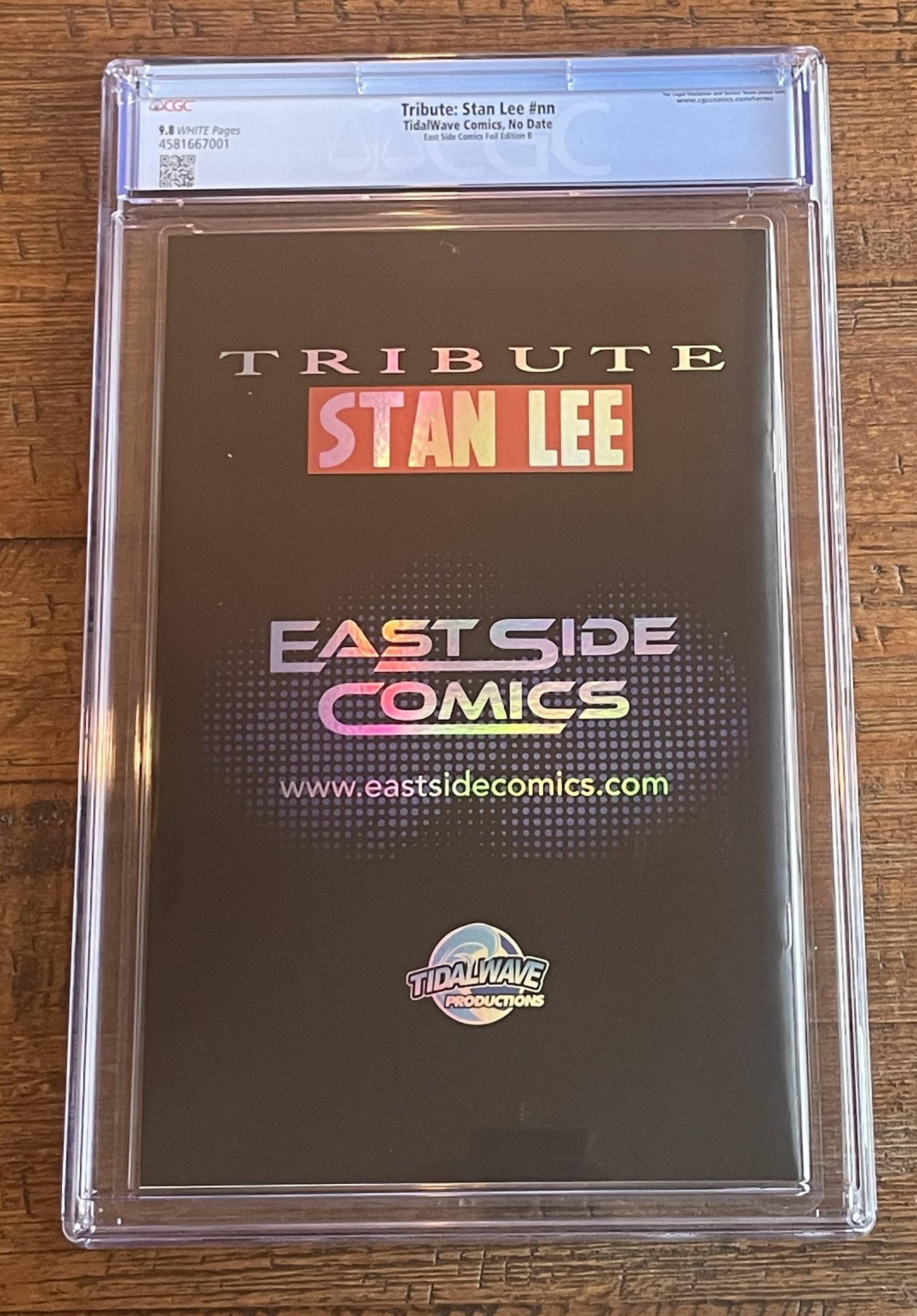 STAN LEE TRIBUTE #1 CGC 9.8 SKAN SPIDER-MAN 