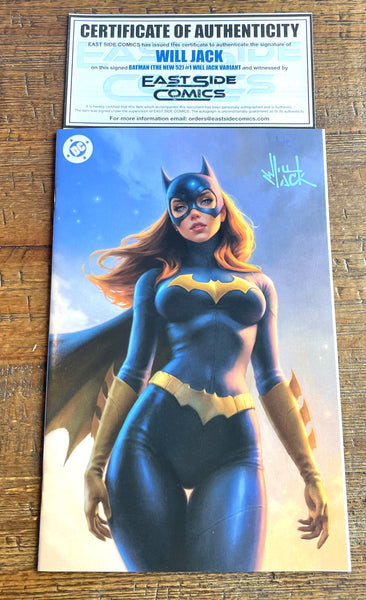 BATMAN (NEW 52) #1 WILL JACK SIGNED COA BATGIRL VIRGIN VARIANT OPTIONS