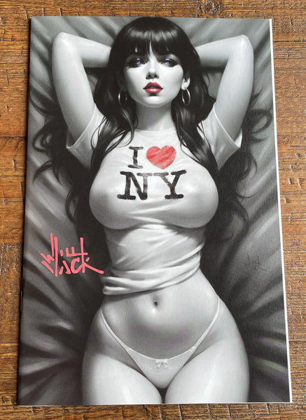 VAMPIRELLA #672 WILL JACK SIGNED COA "COLOR SPLASH" STORE EXCLUSIVE VARIANT