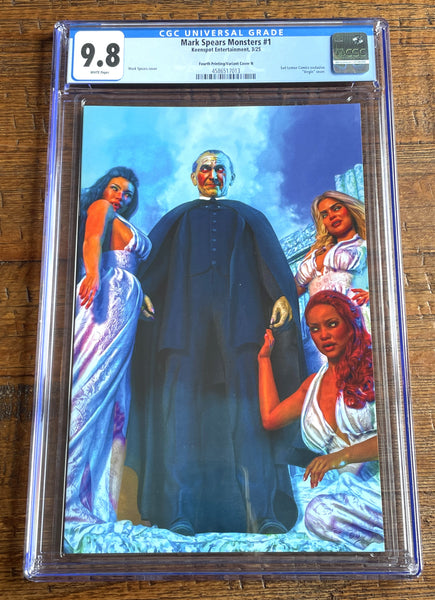 MARK SPEARS MONSTERS #1 CGC 9.8 MARK SPEARS EXCL "DRACULA BRIDES" VARIANT 4th PRINT