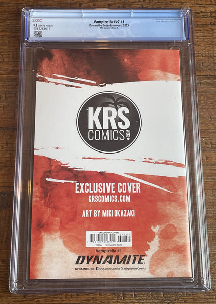 VAMPIRELLA #1 CGC 9.8 MIKI OKAZAKI EXCLUSIVE VIRGIN VARIANT DYNAMITE 2025