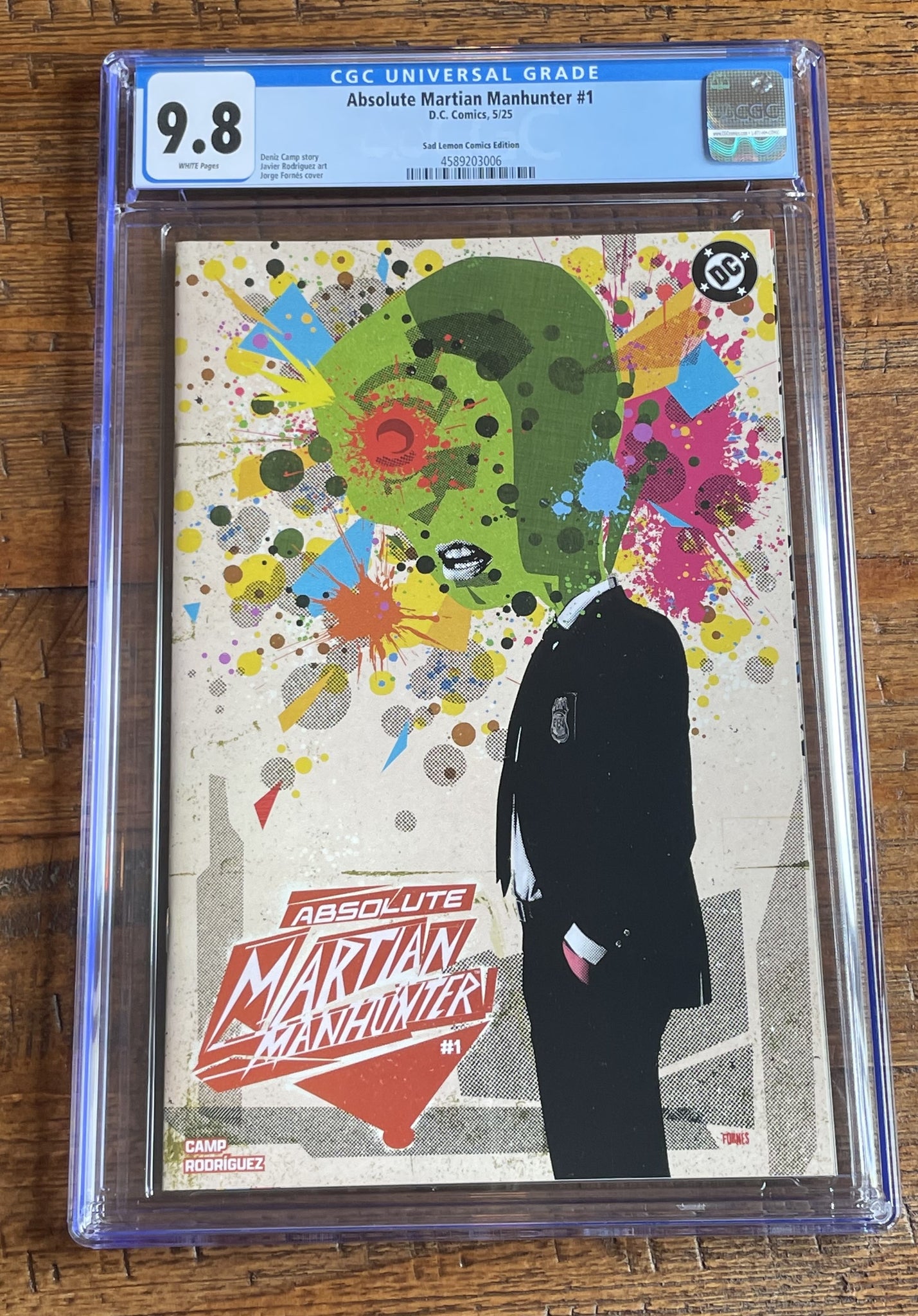ABSOLUTE MARTIAN MANHUNTER #1 CGC 9.8 JORGE FORNES EXCLUSIVE