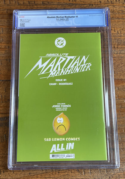 ABSOLUTE MARTIAN MANHUNTER #1 CGC 9.8 JORGE FORNES EXCLUSIVE VARIANT BATMAN