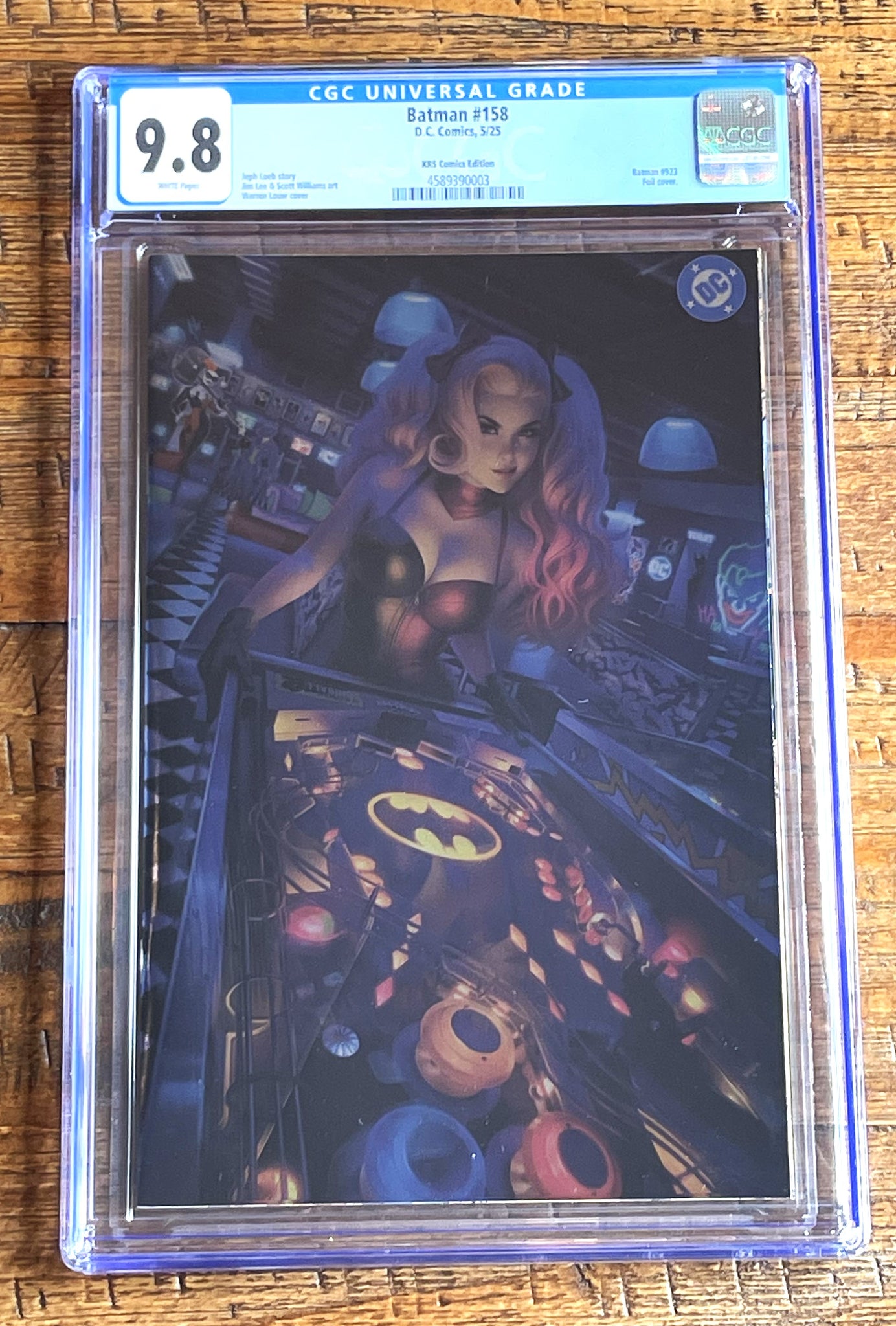 BATMAN #158 CGC 9.8 WARREN LOUW EXCL "FOIL" HARLEY QUINN VARIANT HUSH 2 SEQUEL