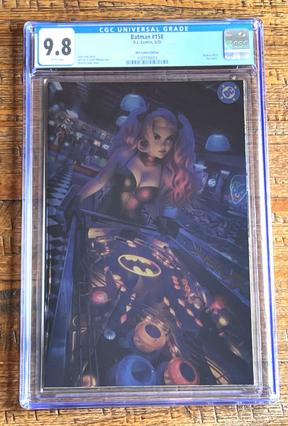 BATMAN #158 CGC 9.8 WARREN LOUW EXCL "FOIL" HARLEY QUINN VARIANT HUSH 2 SEQUEL