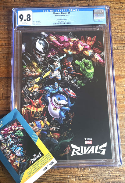 MARVEL RIVALS #1 CGC 9.8 ALAN QUAH EXCL VARIANT LTD TO 1000 W/ COA