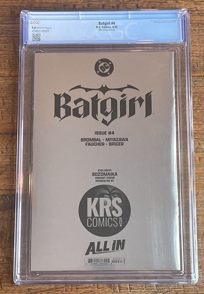 BATGIRL #4 CGC 9.8 SOZOMAIKA MEGACON 2025 EXCL "FOIL" VARIANT