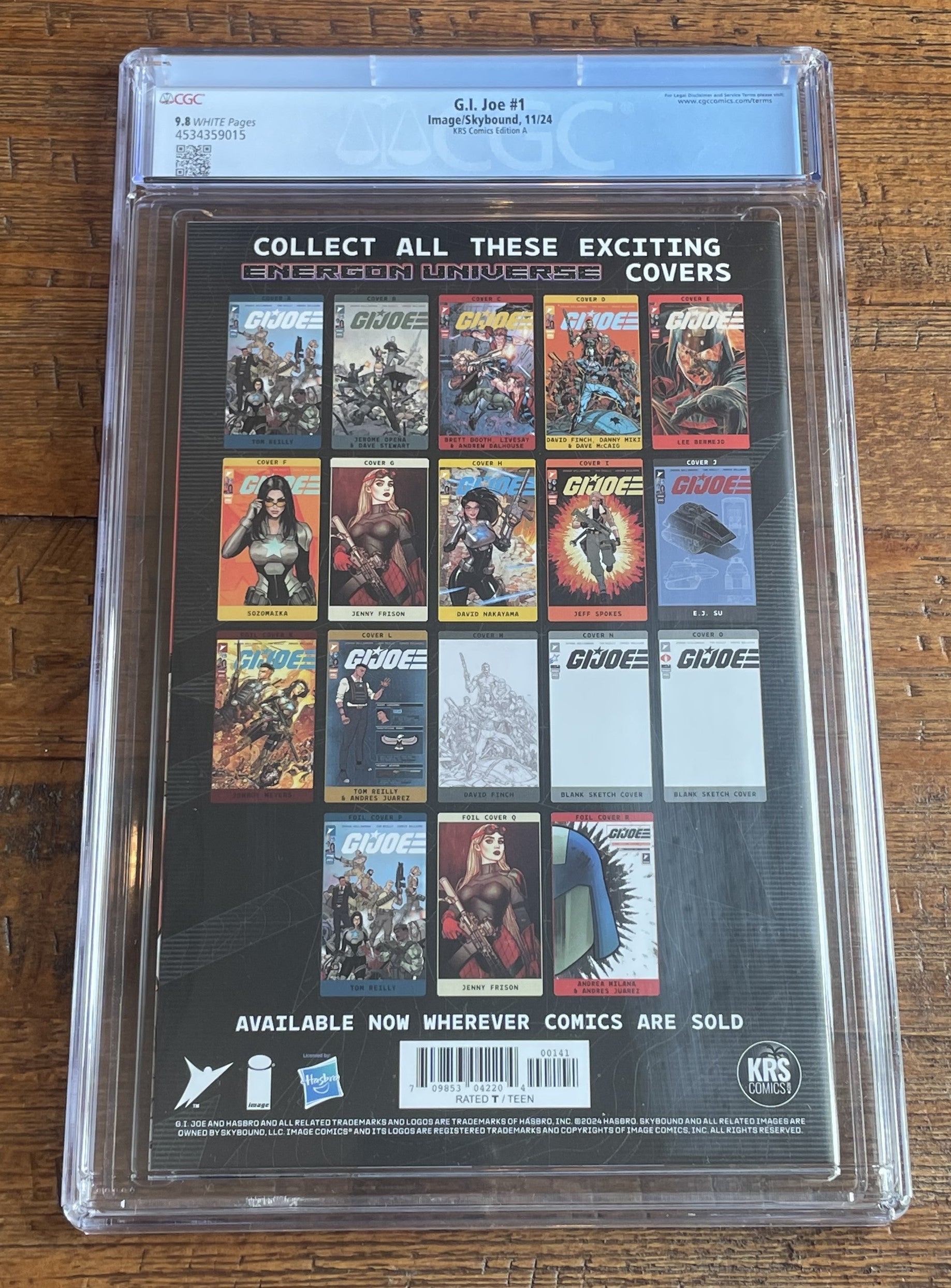G.I. JOE #1 CGC 9.8 CEDRIC POULAT BARONESS VIRGIN VARIANT