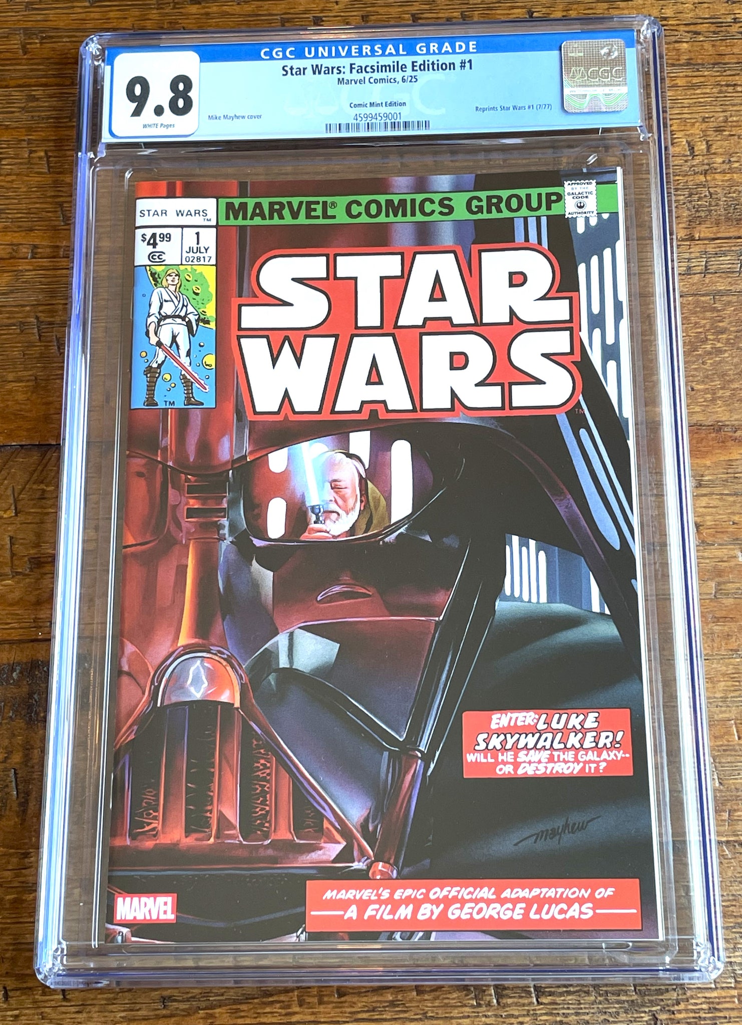 STAR WARS 1977 #1 CGC 9.8 FACSIMILE MIKE MAYHEW DARTH VADER TRADE & VIRGIN VARIANT OPTIONS