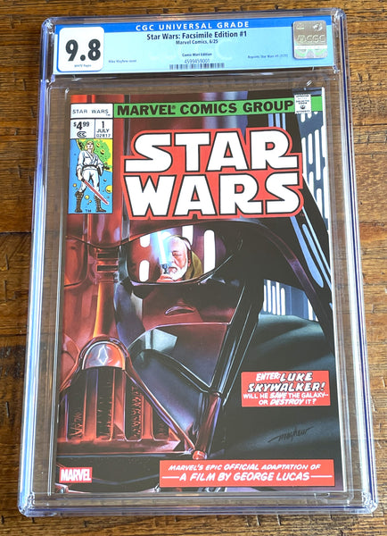 STAR WARS 1977 #1 CGC 9.8 FACSIMILE MIKE MAYHEW DARTH VADER TRADE & VIRGIN VARIANT OPTIONS