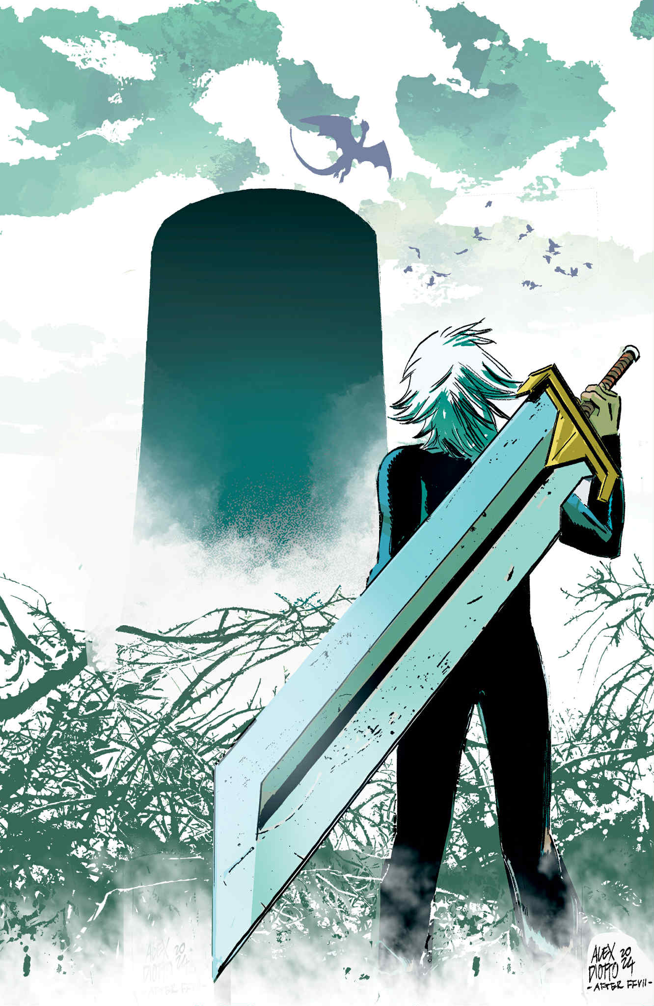 Lost Fantasy #1 2nd Second Printing Alex Diotto Homage Exclusive Virgin Variant DC Comics Marvel Comics Spider-man Batman Joker East Side Comics Virgin Exclusive cgc signed ss comics