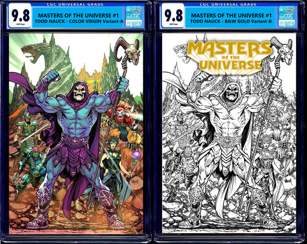 Masters of the Universe The Wings of Fate 1 Todd Nauck Movie G.I. Joe ARAH Megacon Exclusive Storm Shadow Snake-Eyes Baroness Transformers Energon Universe Harley Quinn Spider-man  Venom Virgin Variant DC Comics Marvel Comics X-Men Batman East Side Comics Virgin Exclusive cgc signed ss comics