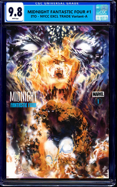 Midnight Spider-man X-Men Fantastic Four #1 NYCC Exclusive Marco Mastrazzo Martin Simmonds ITO Greg Horn Absolute Batman Joker Harley Quinn Batman Jim Lee Foil Virgin Variant DC Comics Marvel Comics Spider-man X-Men Batman East Side Comics Virgin Exclusive cgc signed ss comics