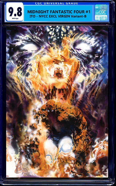 Midnight Spider-man X-Men Fantastic Four #1 NYCC Exclusive Marco Mastrazzo Martin Simmonds ITO Greg Horn Absolute Batman Joker Harley Quinn Batman Jim Lee Foil Virgin Variant DC Comics Marvel Comics Spider-man X-Men Batman East Side Comics Virgin Exclusive cgc signed ss comics