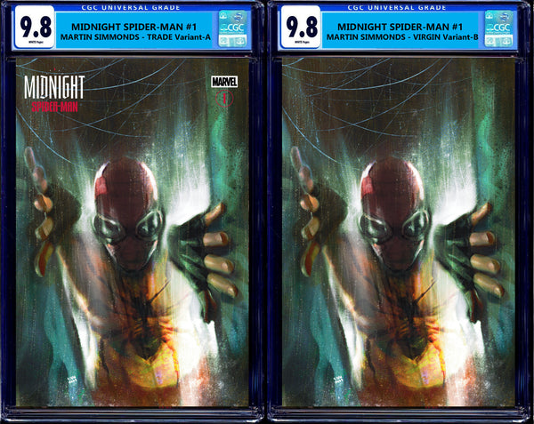 Midnight Spider-man X-Men Fantastic Four #1 NYCC Exclusive Martin Simmonds ITO Greg Horn Absolute Batman Joker Harley Quinn Batman Jim Lee Foil Virgin Variant DC Comics Marvel Comics Spider-man X-Men Batman East Side Comics Virgin Exclusive cgc signed ss comics
