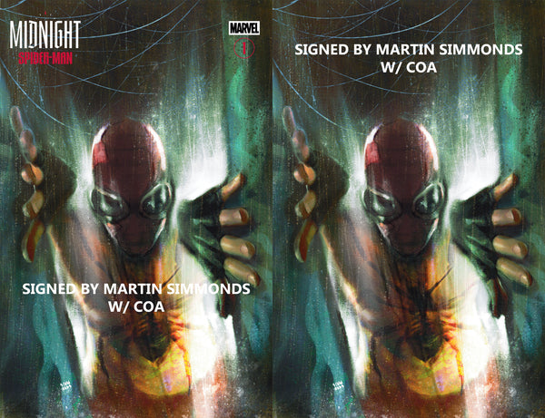 MIDNIGHT SPIDER-MAN #1 MARTIN SIMMONDS SIGNED NYCC 2026 EXCL VIRGIN & TRADE VARIANT OPTIONS