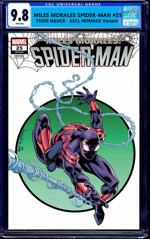 Miles Morales Spider-man #25 Todd Nauck Homage Wolverine Amazing Spider-Gwen Miles Morales Venom Virgin Variant DC Comics Marvel Comics X-Men Batman Joker East Side Comics Virgin Exclusive cgc signed ss comics