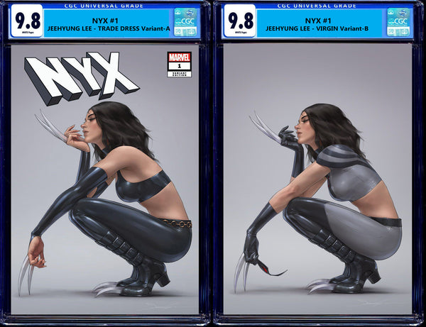 NYX #1 CGC 9.8 JEEHYUNG LEE X-23 TRADE & VIRGIN VARIANT OPTIONS WOLVERINE