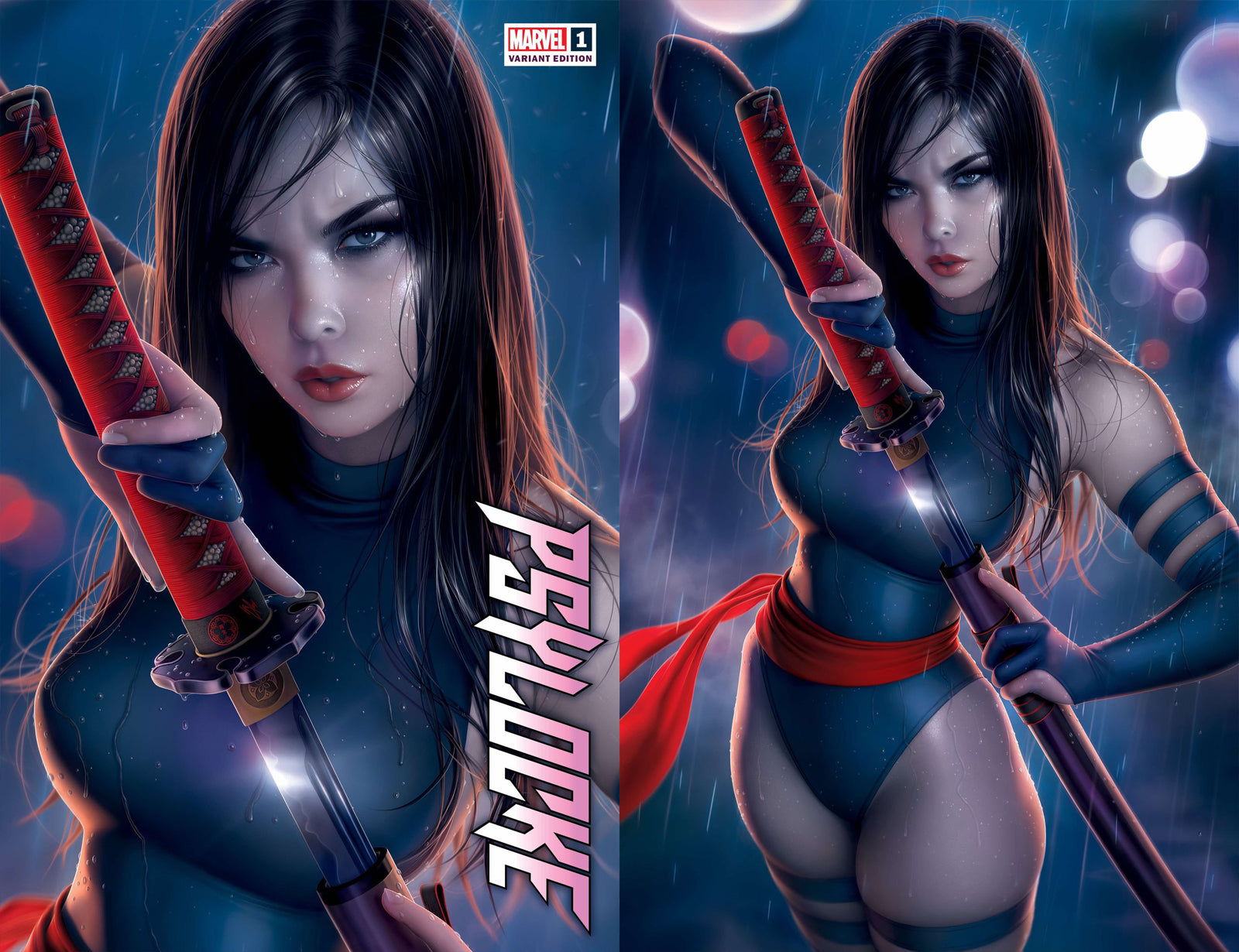 Psylocke 1 Warren Louw X-Men Catwoman Deadpool Spider-man Miles Morales Venom Virgin Variant DC Comics Marvel Comics X-Men Batman Joker East Side Comics Virgin Exclusive cgc signed ss comics