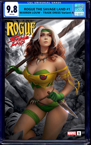 ROGUE THE SAVAGLE LAND #1 CGC 9.8 WARREN LOUW TRADE & VIRGIN VARIANT OPTIONS X-MEN