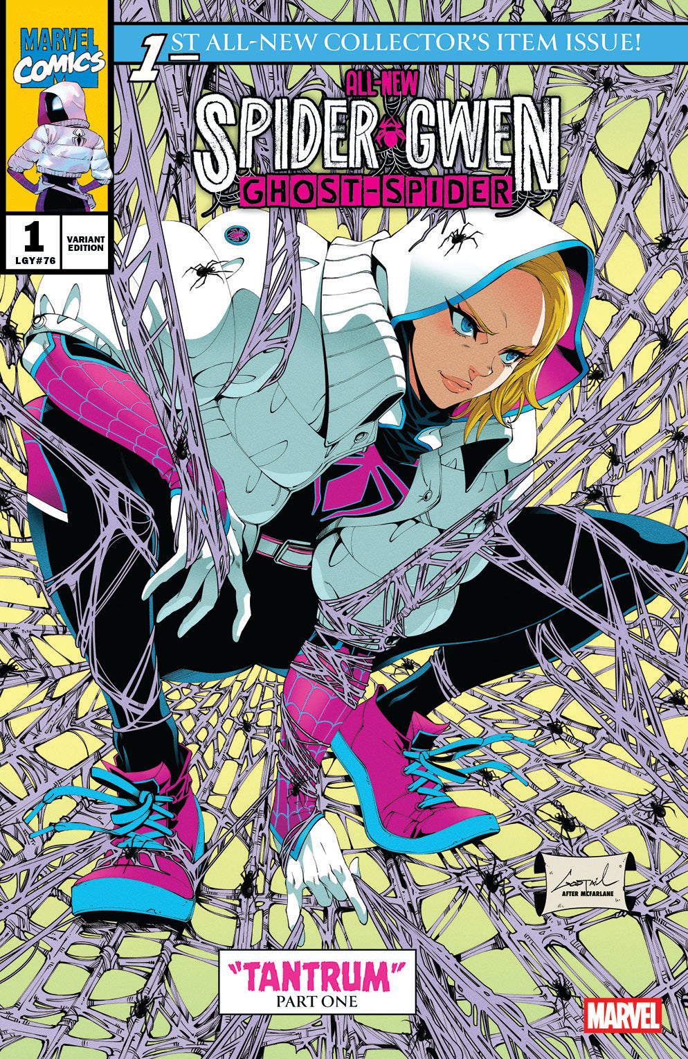 ALL NEW SPIDER-GWEN GHOST SPIDER #1 GODTAIL EXCL "HOMAGE" VARIANT LTD TO 1000 FIRST TANTRUM
