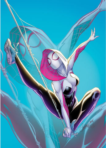 ALL-NEW SPIDER-GWEN GHOST SPIDER #1 J SCOTT CAMPBELL 1:100 RI INC "VIRGIN" VARIANT FIRST TANTRUM