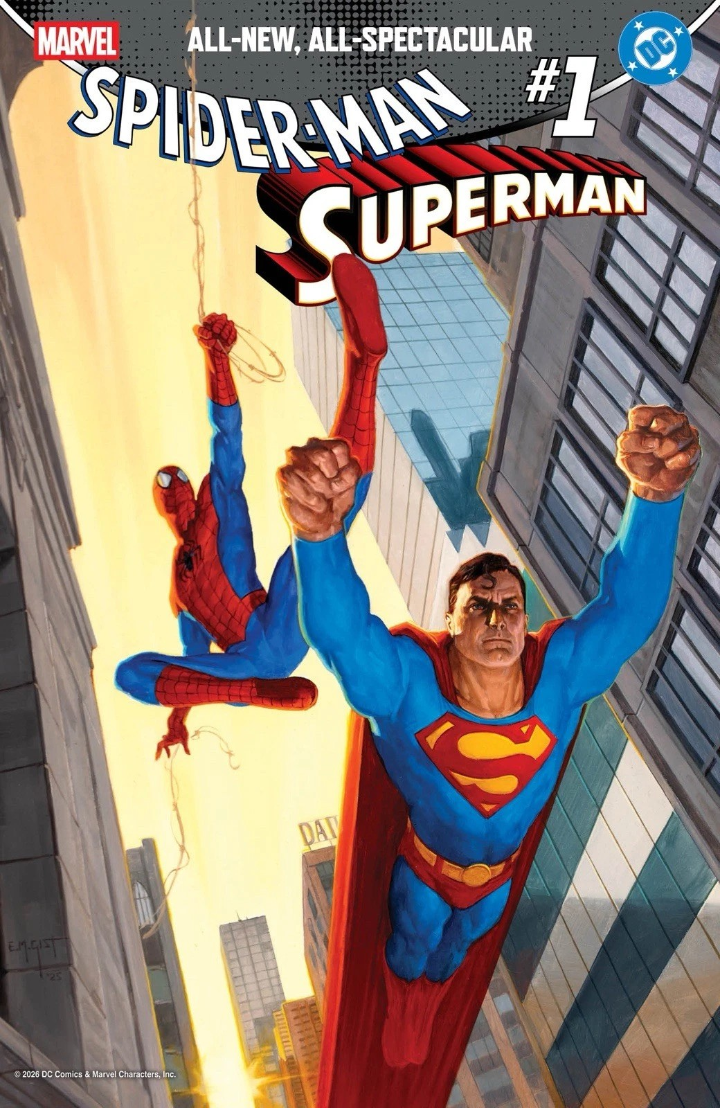 SPIDER-MAN SUPERMAN #1 E.M. GIST 1:25 RI INCENTIVE VARIANT 2026