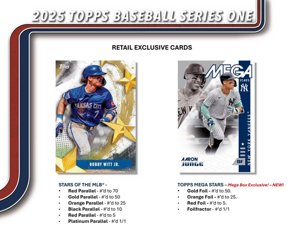 2025 TOPPS SERIES-1 BASEBALL RETAIL BOX (20-PACKS) TRADING CARDS