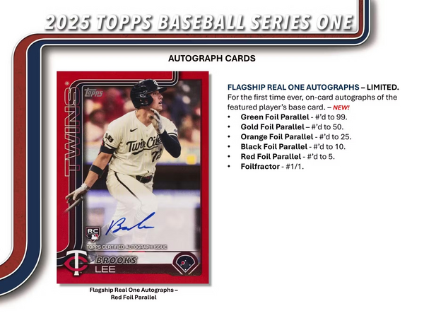 2025 TOPPS SERIES-1 BASEBALL RETAIL BOX (20-PACKS) TRADING CARDS