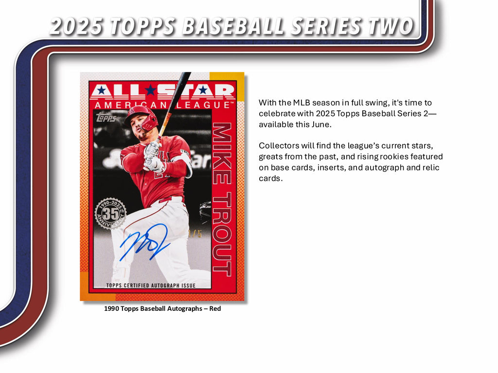 topps 2025 series 2 rare cards 2025 TOPPS SERIES-2 BASEBALL BLASTER BOX (7-PACKS / 84 TRADING CARDS) – East Side Comics