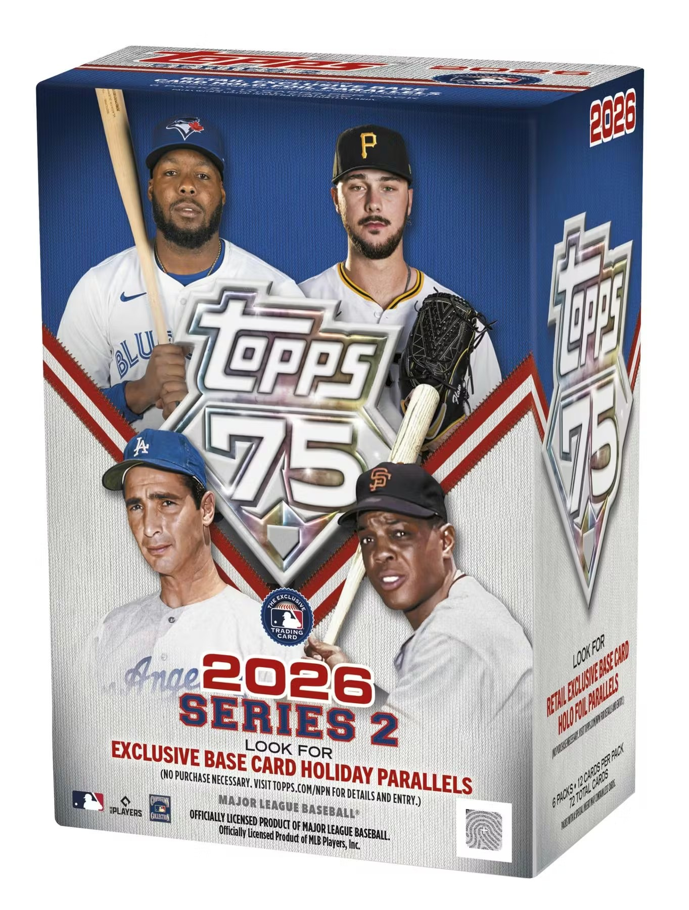 2026 TOPPS SERIES-2 MLB BASEBALL BLASTER BOX (6-PACKS / 72 TRADING