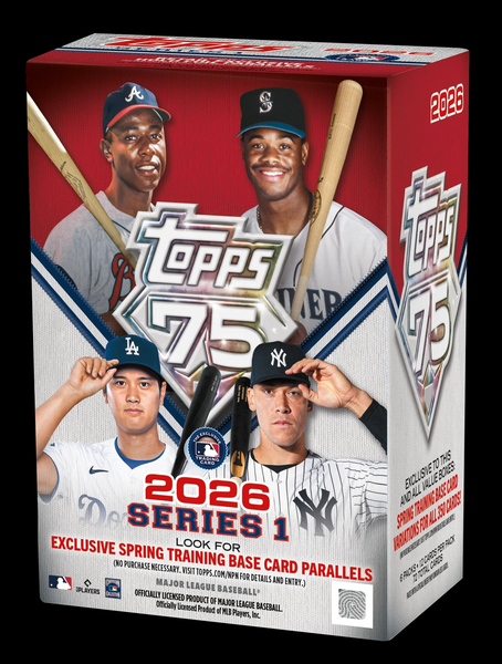 2026 TOPPS SERIES-1 MLB BASEBALL BLASTER BOX (7-PACKS / 72 TRADING CARDS)