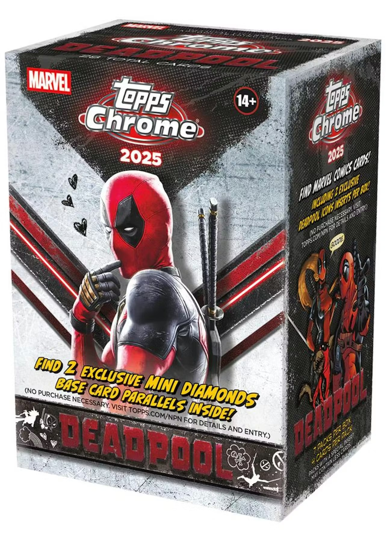 2025 TOPPS MARVEL CHROME DEADPOOL WOLVERINE BLASTER VALUE BOX NEW 