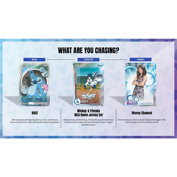 2026 TOPPS DISNEY CHROME MEGA BOX (8-PACKS / 56 TRADING CARDS)