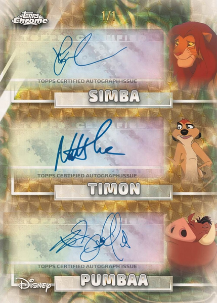 2026 TOPPS DISNEY CHROME MEGA BOX (8-PACKS / 56 TRADING CARDS)